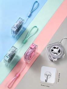 Soft Tape Measure Of 2 Meters/6 Feet Portable Measuring Tape With Retractable Locking Mechanism And Clear Centimeter/Inch Markings - Sewing Home Use Waist Chest Height Measurements Travel Essentials Tools Back To School Supplies Sewing Supplies - A - View 7