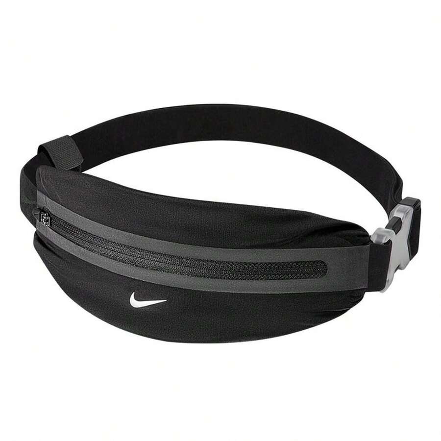 Nike Waist Bag Marathon Cycling Portable Sports Bag Reflective Night Running Bag Black - Black - Black Reflective Stripes - View 1