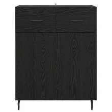 Villeneuve Buffet, Black Oak, 69.5 X 34 X 90 Cm, Engineered Wood - Black - View 6
