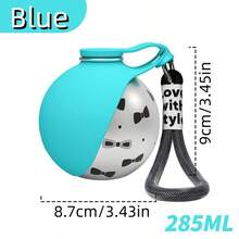 285ml Large Capacity Pet Water Bottle With Leak-Proof Travel Cup And Foldable Bowl, Spill-Proof Lid, Portable Design, Suitable For Cats And Dogs, Essential For Outdoor Adventures, Available In Pink/Blue, Multiple Patterns Or Solid Colors - Multicolor - View 17