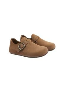 CAMEL CROWN Women's Cork Sole Double Buckle Slip-On Slides, Adjustable Comfortable Flat Sandals, Lightweight Casual Summer Beach Walking Shoes - Camel - View 3
