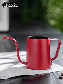 choxila 1pc Stainless Steel Pour Over Coffee Pot, 350ml, Red, Can Brew 1-2 Cups Of Coffee, Coffee Tool, Coffee Accessory, Pour Over Coffee Pot, Suitable For Home And Coffee Shop Use - Burgundy - View 5