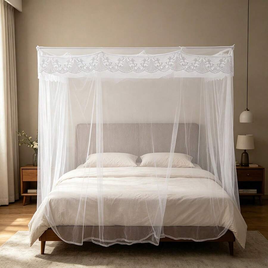 Dorm Bottom Bunk Mosquito Net, Breathable Dustproof Mesh Loft Bed ...
