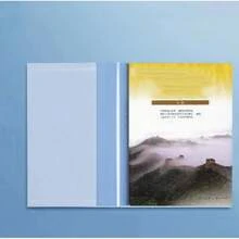 10pcs Set, Transparent Lightweight Book Covers, Portable PVC Faux Leather Book Covers, Fashionable Book Protection Covers, Suitable For Students, Applicable For Back To School, Halloween And Christmas. - Large Book Cover/A4 - View 13
