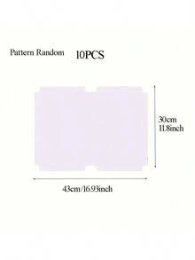 [Pre-Cut Self-Adhesive Book Covers] Self-Adhesive Book Covers, Suitable For Books With Cover Sizes 13.3*18.5 Inches/11.8*16.93 Inches/9.84*13.38 Inches, Dust-Proof Book Covers, Back To School Supplies, Pre-Cut Book Covers (Random Pattern) - Clear - View 10