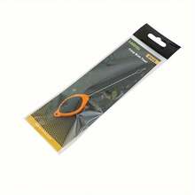 1pc Carp Fishing Bait Needle With Knot Hole And Plastic Handle, Baiting Tool For Pellets - Orange - View 4