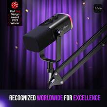 Kit Mikrofon Gaming FIFINE, Set Mikrofon XLR/USB untuk PC/Mixer, Mikrofon Dinamis dengan Stand Lengan Boom dan Kontroler RGB, Tombol Mute, Tombol Gain, untuk Rekaman Podcast, Vokal-AmpliGame AM8T - View 3