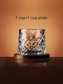 1pc 2026 New Rotating Glass Cup, Rotating Whiskey Cup, Drinking Cup, Suitable For Coffee, Beer, Iced Tea, Wine, Whiskey - Multicolor - View 13