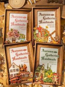 1 Pack 30pcs Vintage Autumn Farm Stickers For Planner DIY Collage Decoration Scrapbook Journal - Picking Autumn Handmade - View 10