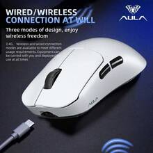 AULA SC380 Pro Gaming Mouse, Wireless & Bluetooth, Lightweight Design, Triple-Mode Connection, RGB Magnetic Charging Dock Bundle, 12000 DPI, Ergonomic Grip, Ideal For Gaming, Home And Office Use, Multi-Device Compatible, Long Battery Life - View 10