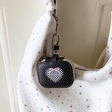 ¡Clip para bolsa de auriculares! Bolsa compacta y linda para llaves, colgante de cintura, bolsa universal para llaves, estuche protector para auriculares Bluetooth - Multicolor - Ver 9