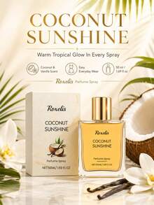 رذاذ عطر الفانيليا وجوز الهند 50 مل، رائحة منعشة يومية طويلة الأمد ورقيقة، عطر محمول للمواعدة - روائح متعددة - مشاهدة 1