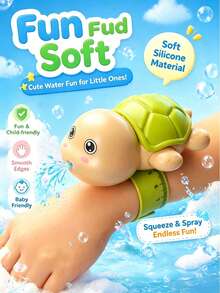 Children's Cute Clapping Water Gun, Summer Mini Turtle Dolphin Wrist Water Gun, Outdoor Beach Pool Water Fight Toy, Pool Toy, Beach Baby Toy, Water Gun, Toy. Ideal Gift For Children's Party And Children's Day - Multicolor - View 5