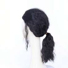 New European Men Full Mid Long Curly Headwear Black Soft Wavy Layers Adjustable Inner Cap Daily Leisure Themed Cos Event Thanksgiving Holiday Present Wigs Cosplay Wigs Halloween Costume Wigs - C561 - View 5