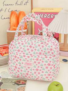 1pc Ins-Style Insulated Lunch Bag For Women, Multi-Functional Storage Bag, A Must-Have For Travel And Picnics, Large Capacity, Compact And Portable, Suitable For Office, Travel, Picnics, School And Other Occasions. - Multicolor - View 7