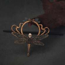 1pc Vintage Dragon Bone Skull Hair Stick, Skeleton Octopus Tentacle Circular Hair Pin, Dark Bone Hair Stick, Gothic Witch Hair Clip, Women's Headpiece Gift - Multicolor - View 13