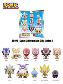 Sega 正版授權盲盒 3D 立體公仔包夾飾品，包含  與 Tails 禮盒組，後背包裝飾，動漫收藏掛飾，1 件裝 - MN-36075 Series5 - 查看 4