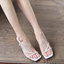 Women Heeled Sandals - Beige - View 4