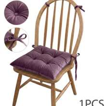 1/4/6pcs Soft Chair Cushion Set, Plush Filled Seat Pads, Increase Comfort - Dusty Purple - View 8