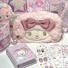 SANRIO 小羊鉛筆盒 大容量可愛小眾蝴蝶結少女風文具收納盒 多功能小物收納袋 - 多色 - 查看 4
