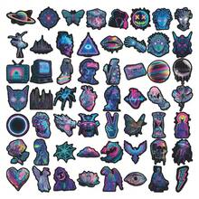 56Pcs PVC Cyberpunk Neon Creative Stickers Journal DIY Notebook Decor Stationery Set School Supplies - 56PCS - View 10