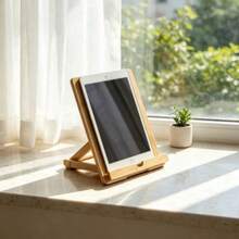 1PC Minimalist Adjustable Tablet Stand, Kitchen Cookbook Holder, Reading Stand, Desktop Tablet Support, Book & Sheet Music Holder, Multi-Function Slouchy Reading Rack, Desktop Phone & Tablet Universal Storage Rack. - Multicolor - View 4