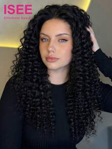 ISEE Hair Wear Go 免膠深波浪假髮 9x6 預漂白蕾絲假髮 真人髮 16-28 英吋 180% 密度 預漂白髮結 預拔髮 預剪蕾絲 初學者適用 女性日常佩戴 - SNatural - 查看 2