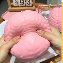 1PC-Squishy Stress Ball-Brain Squeeze Toy-Prank Toy-Stress Relief-Release Pressure--Creative Funny Gift-Squeeze Toy-Birthday Gift-Holiday Gift-Easter Gift-Valentine's Day Gift-Christmas Gift-Halloween Gift-Gift - Multicolor - View 12