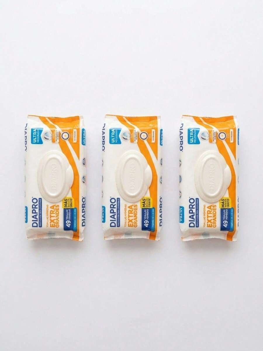 3 Toallitas para bebé - Blanco - Ver 1