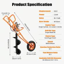 Earth Augers - Orange - View 2