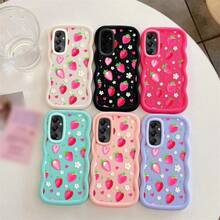 Capa de Celular: PSZ10025 Adequada para for , Compatível com for Galaxy A04s/A05s/A13 5G/A13/A14 4G/A14 5G/A15 4G/A15 5G/A16/A16 5G/A17/A24 4G/A25 5G/A26 5G, Capa de Celular com Absorção de Choque, Antiderrapante, Leve, Durável, Antimanchas e Resistente à Sujeira - Rosa chiclete - Visão 3