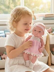 12.6 Inch Reborn Doll With Hat, Socks And Clothes, Halloween/Thanksgiving/Christmas Gift - Multicolor - View 8