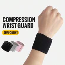 1 Set 1pc Wrist Support Band, Gym Wrist Wrap, Breathable Elastic Compression Bandage, Sports Wrist Band For Hand - View 1