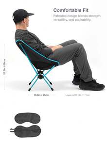 Portable Lightweight Folding Camping Chair, Breathable Mesh Backrest, Stable Steel Frame, Compact Foldable Chair With Carry Bag For Outdoor Activities, Camping, Fishing, Picnic, Hiking, Self-Driving Tour, Easy To Carry - Multicolor - View 10