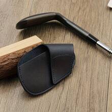 Golf Club Head Cover, PU Leather Material, Suitable For Golf Club Head Protection - Black - View 4