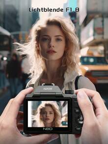 Kamera Digital NBD 8K 64MP Perekaman Video Flash Terintegrasi Zoom Digital 16x Layar Putar Selfie Jarak Dekat Sudut Lebar Potret Malam Mudah Digunakan Pilihan Ideal untuk Penggemar Fotografi Hadiah Ulang Tahun dan Natal yang Sempurna - View 6