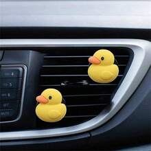 1/2pcs Yellow Duck Car Air Vent Aromatherapy Clip, Cute Design, Decorative Fragrance Diffuser - Little Yellow Duck Air Vent Clip - View 8