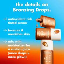 E.L.F. SKIN Bronzing Drops, Liquid Face Tinted Serum With Vitamin E & Sunflower Oil, Vegan & Cruelty-Free, Fair Gold Variant 4 - Fair Gold - View 2