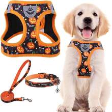 Chaleco ligero de cuadros vintage para mascotas, arnés de pecho de malla suave y transpirable, adecuado para perros grandes, medianos y pequeños - Multicolor - Ver 16