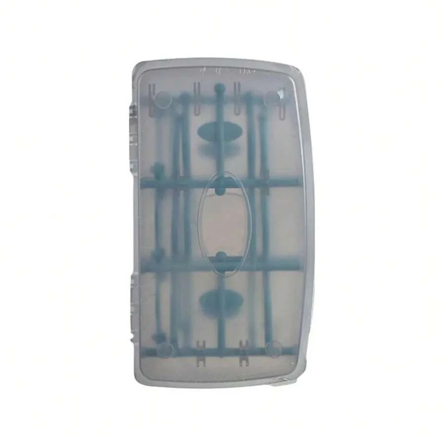 Estante plegable para secar biberones, estante portátil a prueba de polvo con cubierta, soporte para secar biberones, caja de almacenamiento plegable para drenaje. - Azul oscuro - Ver 1