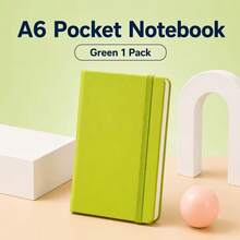 A6 Pocket Hardcover Notebook, 84 Sheets Thick Beige Paper, Premium PU Cover, Elastic Band Design Lined Pages, Office & Study Portable Notebook, School Supplies, School Stationery, School Supplies, Back To School Supplies - A - View 13