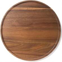 Round Wooden Tray, Rosewood Decorative Service Tray, Suitable For Coffee Tables And Home Decor, Wooden Appetizer/Charcuterie Board, Suitable For Kitchen Countertop - Brown - View 13