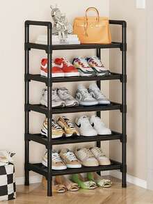 2-7 Tier Shoe Rack, 2 Pairs Per Shelf, Durable Metal Shoe Rack, Small Stackable Shoe Rack, Suitable For Room/Bedroom/Living Room/Shoe Storage - Multicolor - View 10