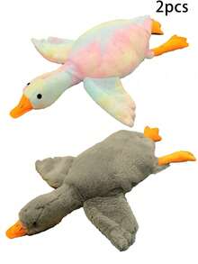 1 Conjunto Boneca de Pato Fofa de Pelúcia, Branca/Cinza/Marrom, Adequada para Gatos e Cães Brincarem, Ajuda Cães a Brincar e Gastar Energia, Adequada para Animais de Estimação Médios e Pequenos (Animais de Estimação Grandes Podem Morder e, portanto, Não é Recomendado para Animais de Estimação Grandes) - Multicolorido - Visão 17
