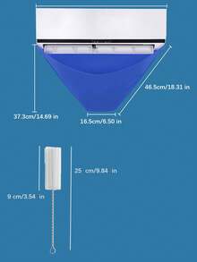 Air Conditioner Cleaning Cover With Water Collection Bag, Waterproof Hanging Cleaning Cover, Cleaning Kit, Cleaning Brush, Air Conditioner Water Tray, Sewage Collection Bag, Suitable For Air Conditioner Cleaning, No Cleaning Agent Included, Easy To Install, All-Season Use, Prevents Damage To Walls And Other Areas, Suitable For Homes, Offices, Hotels, Shops, Rental Properties And Other Locations - Multicolor - View 10