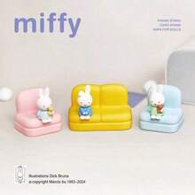 Miffy Sofa-Shaped Phone Stand Blind Box, Cute Rabbit Character ABS Desktop Phone/Tablet Stand, Portable Foldable Desktop Stand, Japanese Style Cute Home Office Decor, Random 1pc - Multicolor - View 7