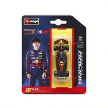 Red Bull 1:64 比例 Bburago F1 合金模擬賽車模型 - 白色公牛/紅牛 RB21 紙卡版，完美收藏品，適合節日生日禮物 - 彩色 - 查看 3
