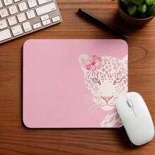 Mousepad Antiderrapante 25x18 Onça Oncinha  Coquete - Retângulo - Visão 1