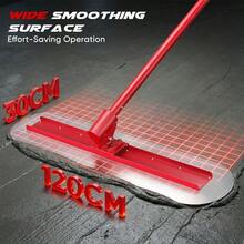 Stainless Steel Concrete Bull Float Tools, 120x30cm Round End Bull Float With 4 Float Handles & Angle Adjustable Bracket, Smooth & Efficient Concrete Finishing Tools For Concrete Finishing - A - View 8