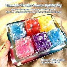 1pc Ice Cream Soft Clay Cheese Squeeze Toy, Malleable Sensory Toy, Non-Rebounding Ice Cream Handmade Ball, Makes Squeaky Sound When Squeezed, Soft And Fluffy Stress Relief Toy, Perfect Gift, Holiday Gift, Birthday Gift - Multicolor - View 3